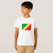 T-shirt Drapeau de la République du Congo (Devant entier)