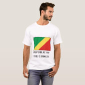 T-shirt Drapeau de la République du Congo (Devant entier)