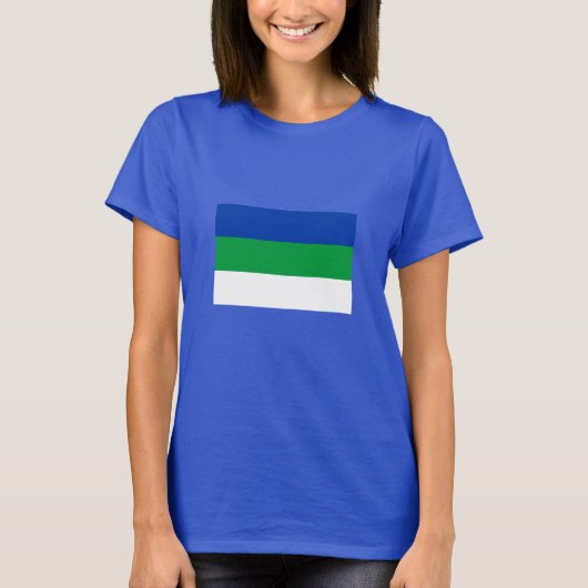 T-shirt Drapeau de la République Komi (Devant)