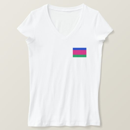 T-shirt Drapeau de la République populaire du Kuban (Design devant)