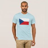 T-shirt Drapeau de la République tchèque (Devant entier)
