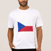 T-shirt Drapeau de la République tchèque (Devant)