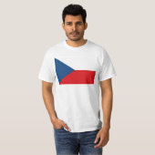 T-shirt Drapeau de la République tchèque (Devant entier)