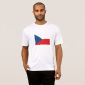 T-shirt Drapeau de la République tchèque (Devant entier)