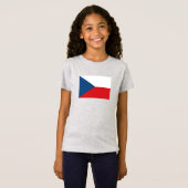 T-Shirt Drapeau de la République tchèque (Devant entier)