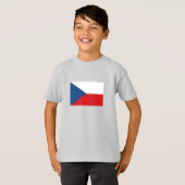 T-shirt Drapeau de la République tchèque (Devant entier)