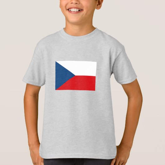 T-shirt Drapeau de la République tchèque (Devant)