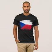 T-shirt Drapeau de la République tchèque (Devant entier)
