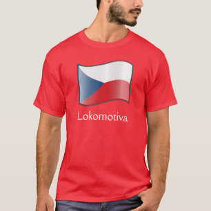 T-shirt Drapeau de la République Tchèque Lokomotiva T-Shir