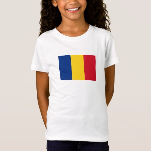 T-Shirt Drapeau de la Roumanie (Devant)