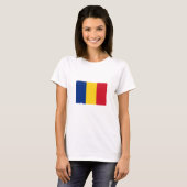 T-shirt Drapeau de la Roumanie (Devant entier)