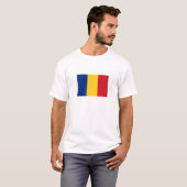 T-shirt Drapeau de la Roumanie (Devant entier)