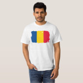 T-shirt Drapeau de la Roumanie (Devant entier)