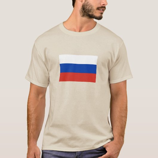 T-shirt Drapeau de la Russie (Devant)