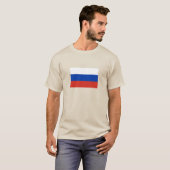 T-shirt Drapeau de la Russie (Devant entier)
