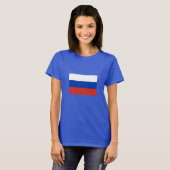 T-shirt Drapeau de la Russie (Devant entier)