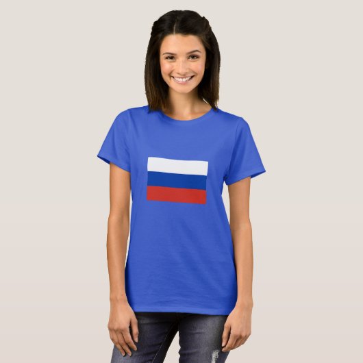 T-shirt Drapeau de la Russie (Devant entier)