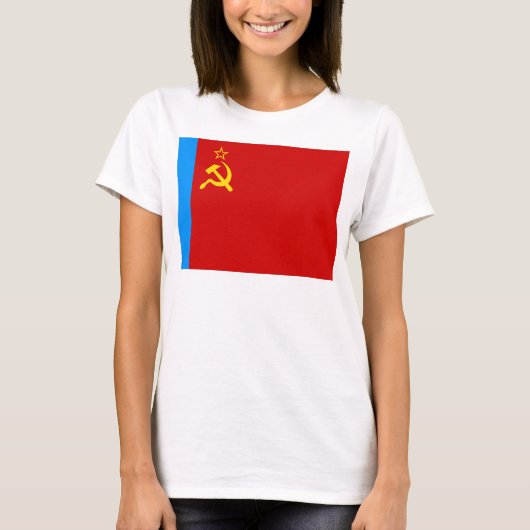 T-shirt Drapeau de la Russie soviétique, URSS, CCCP, commu (Devant)