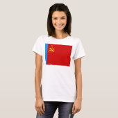 T-shirt Drapeau de la Russie soviétique, URSS, CCCP, commu (Devant entier)