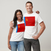 T-shirt Drapeau de la Russie soviétique, URSS, CCCP, commu (Unisexe)