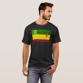 T-shirt Drapeau de la Saskatchewan (CANADA) (Devant entier)