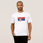 T-shirt Drapeau de la Serbie (Devant entier)