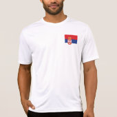 T-shirt drapeau de la Serbie (Devant)