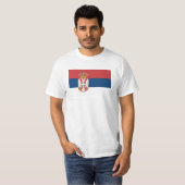 T-shirt Drapeau de la Serbie (Devant entier)