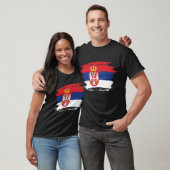 T-shirt Drapeau de la Serbie (Unisexe)
