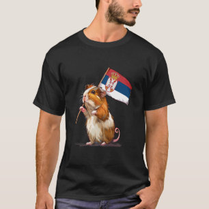 T-shirt Drapeau de la Serbie Cochon d'Inde Srbija Racines