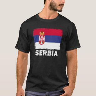 T-shirt Drapeau de la Serbie   Soutenir le peuple serbe fe