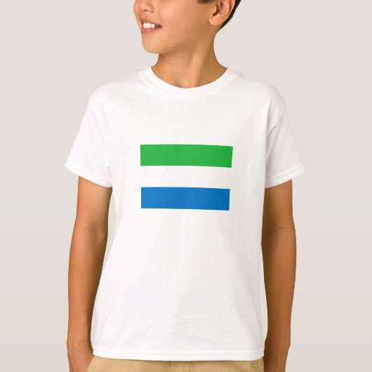 T-shirt Drapeau de la Sierra Leone (Devant)