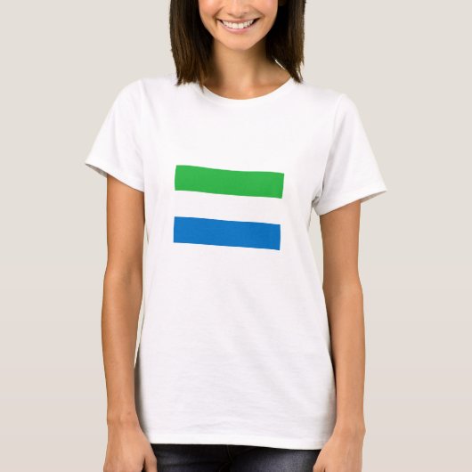 T-shirt Drapeau de la Sierra Leone (Devant)