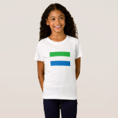 T-Shirt Drapeau de la Sierra Leone (Devant entier)
