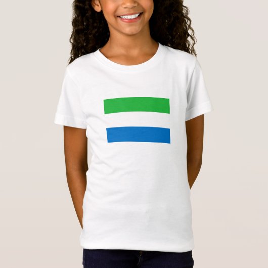 T-Shirt Drapeau de la Sierra Leone (Devant)