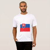 T-shirt Drapeau de la Slovaquie (Devant entier)