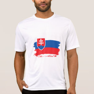 T-shirt Drapeau de la Slovaquie