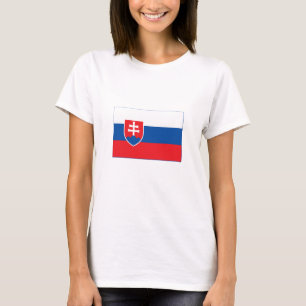 T-shirt Drapeau de la Slovaquie