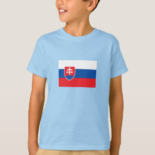 T-shirt Drapeau de la Slovaquie