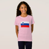 T-Shirt Drapeau de la Slovénie (Devant entier)