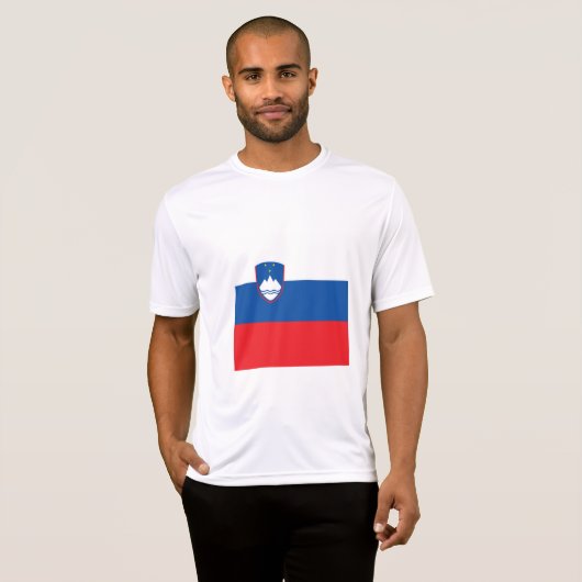 T-shirt Drapeau de la Slovénie (Devant entier)