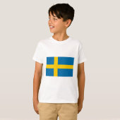 T-shirt Drapeau de la Suède (Devant entier)