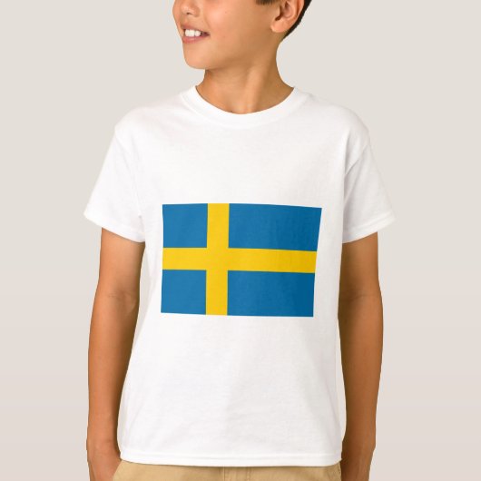 T-shirt Drapeau de la Suède (Devant)