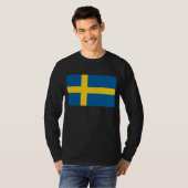 T-shirt Drapeau de la Suède (Devant entier)