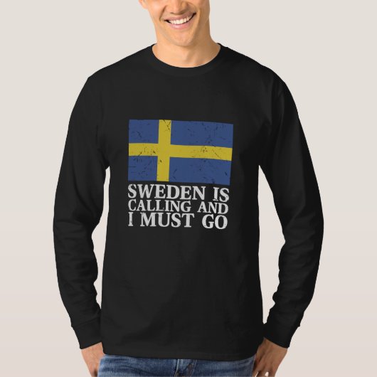 T-shirt Drapeau de la Suède (Devant)