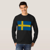 T-shirt Drapeau de la Suède (Devant entier)
