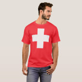 T-shirt Drapeau de la Suisse (Devant entier)