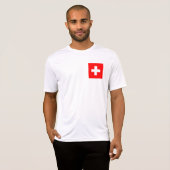 T-shirt Drapeau de la Suisse (Devant entier)