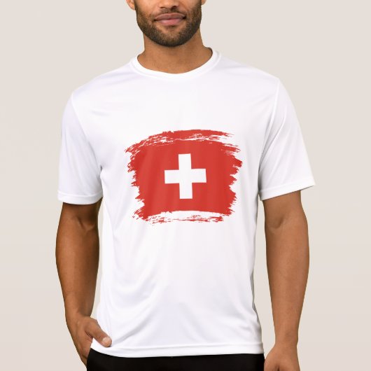 T-shirt Drapeau de la Suisse (Devant)