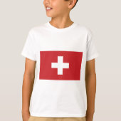 T-shirt Drapeau de la Suisse (Devant)